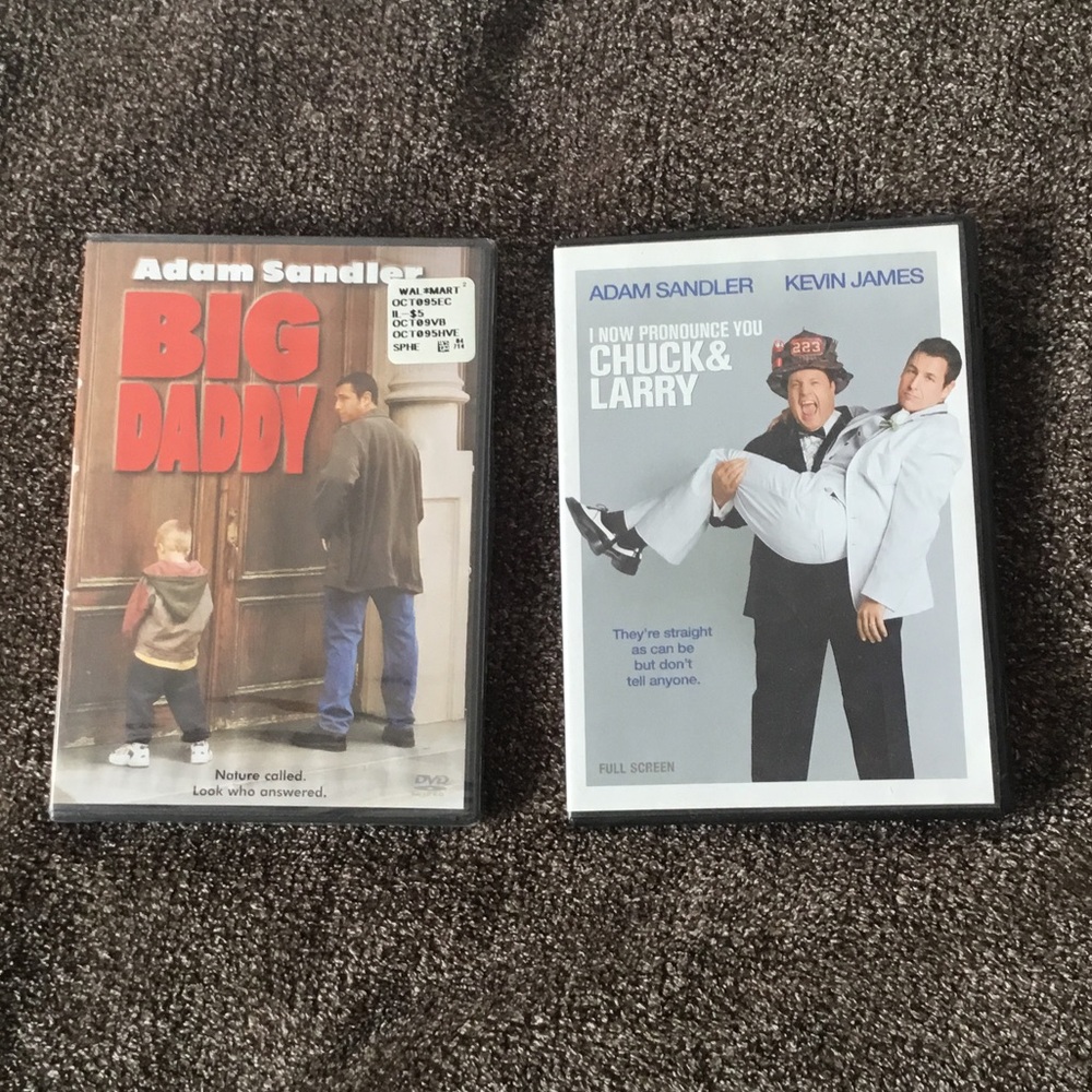 Big Daddy and I Now Pronounce You Chuck & Larry DVDs